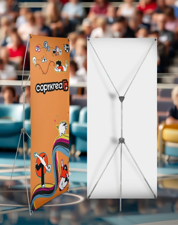 X Banner Buiten Dubbelzijdig Vulbare voet